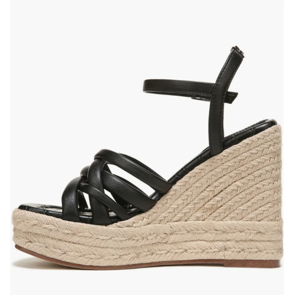 New w/Box Circus NY By Sam Edelman Irene Espadrille Platform Wedge Sandals